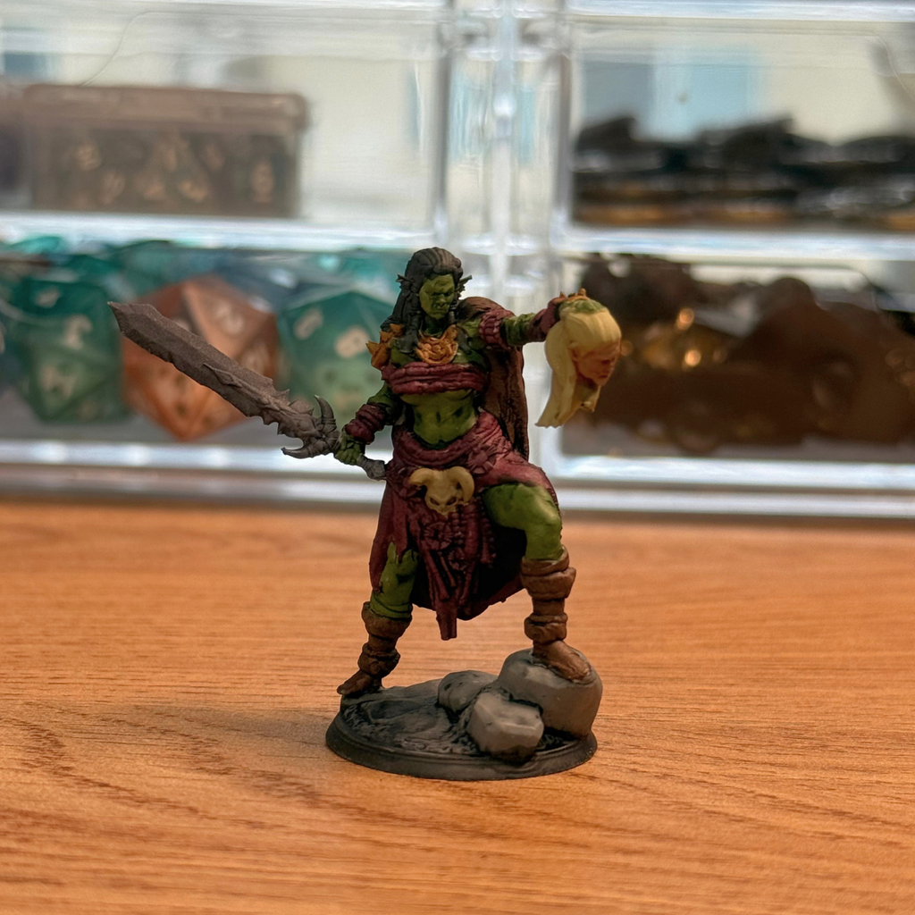 Orc Queen ·  BBEG Painted Mini · 32mm
