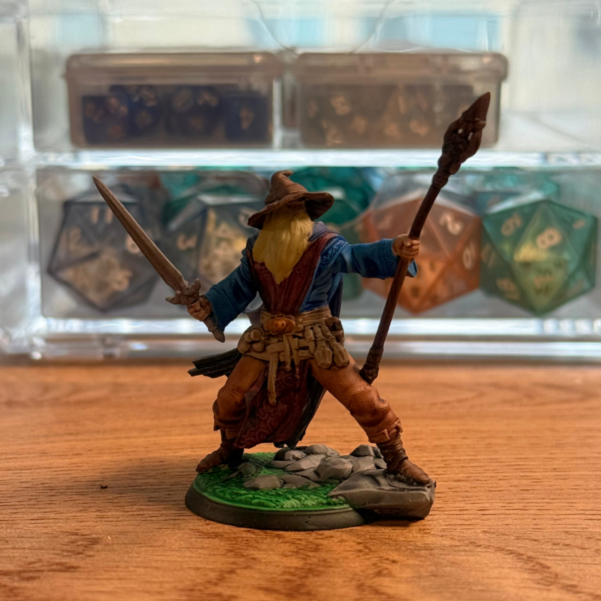 Male Wizard · PC Painted Mini · 32mm