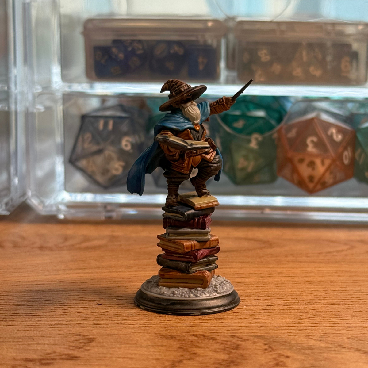 Male Halfling or Gnome Mage · PC Painted Mini · 32mm