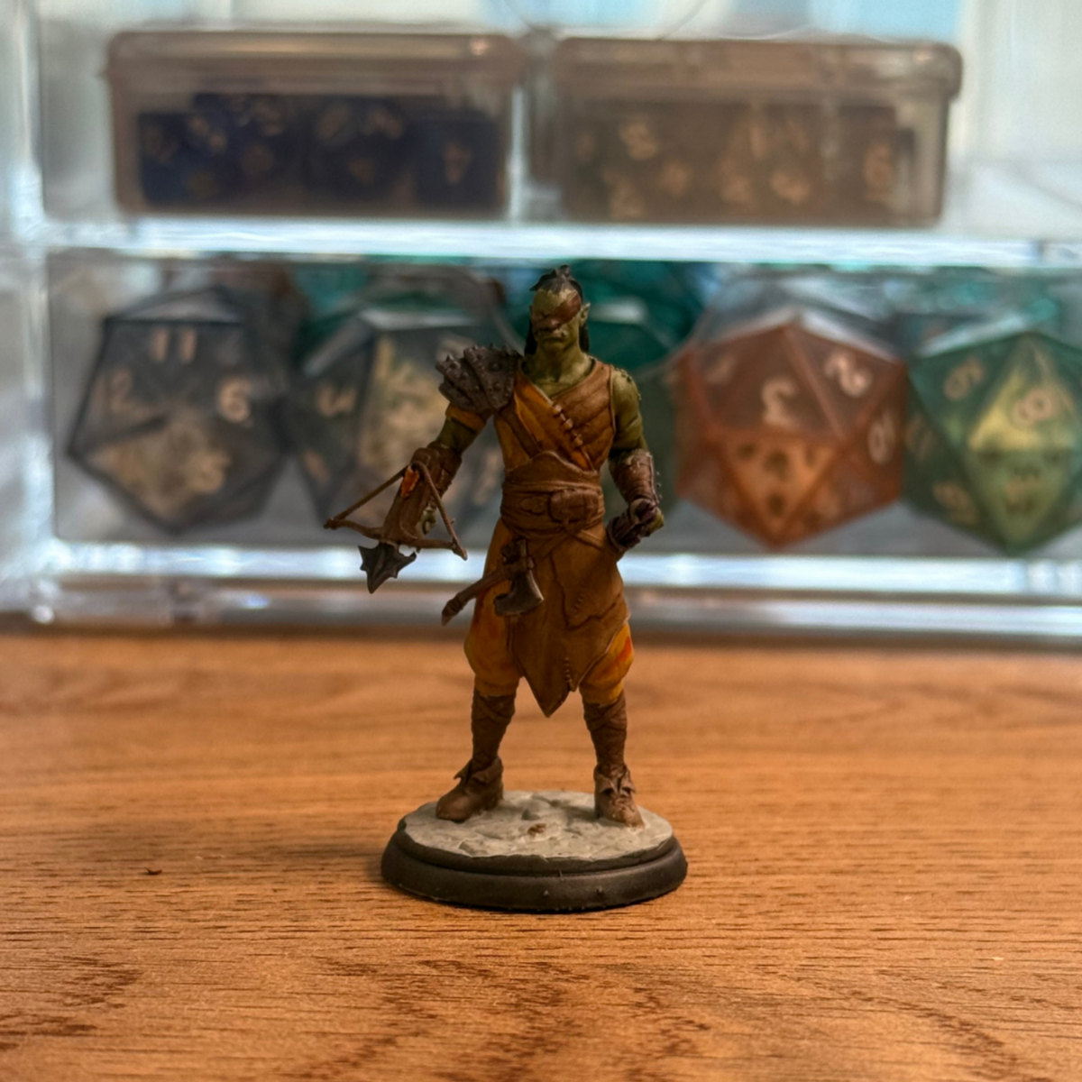 Male Half-Orc · Ranger or Rogue PC Painted Mini · 32mm