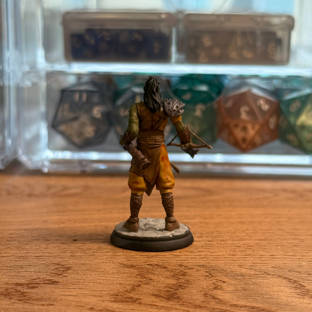 Male Half-Orc · Ranger or Rogue PC Painted Mini · 32mm