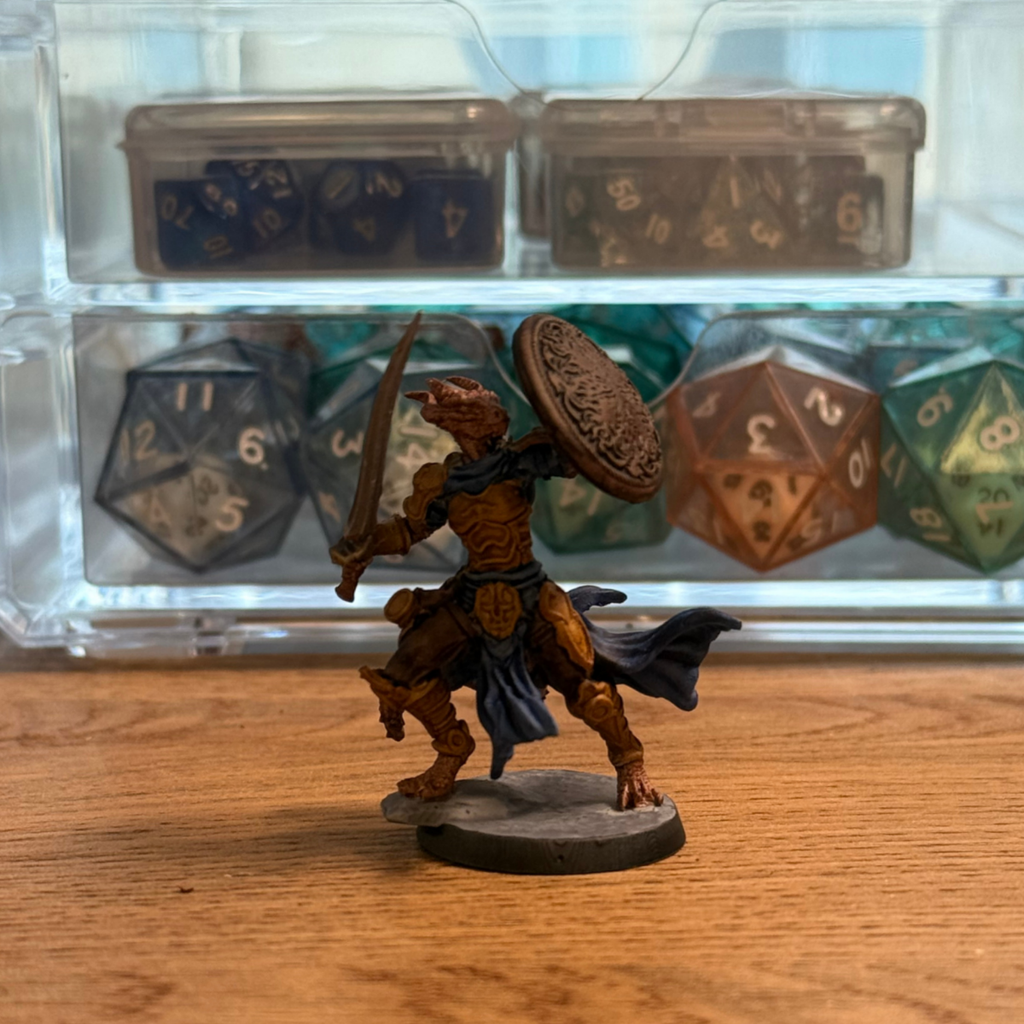 Female Bronze Dragonborn · PC Painted Mini · 32mm