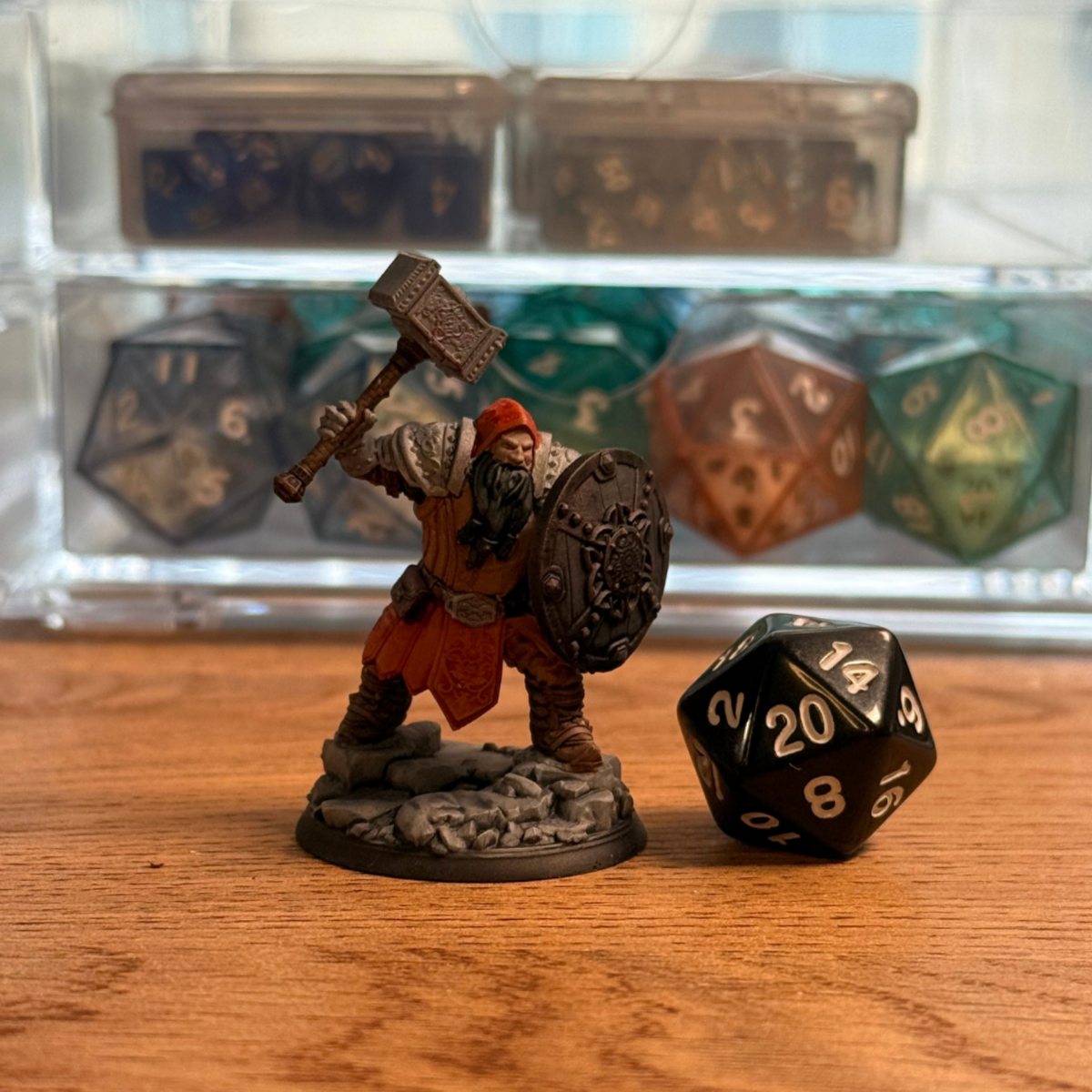 Male Dwarf · Cleric, Paladin, Fighter · PC Painted Mini · 32mm