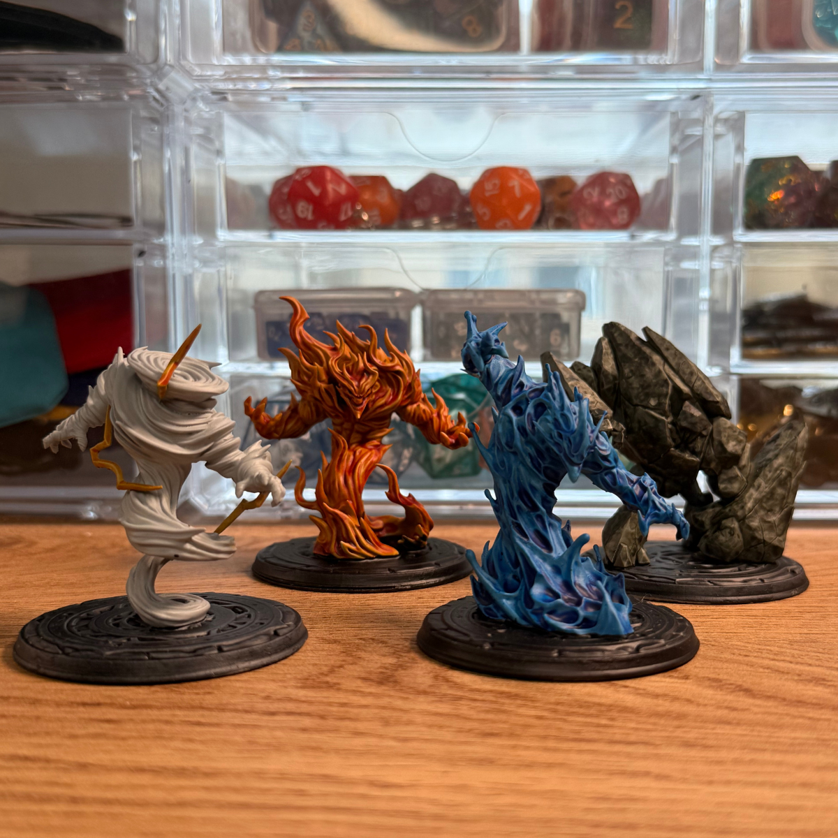 Elementals · Set of 4 · XL Painted Mini · 50mm