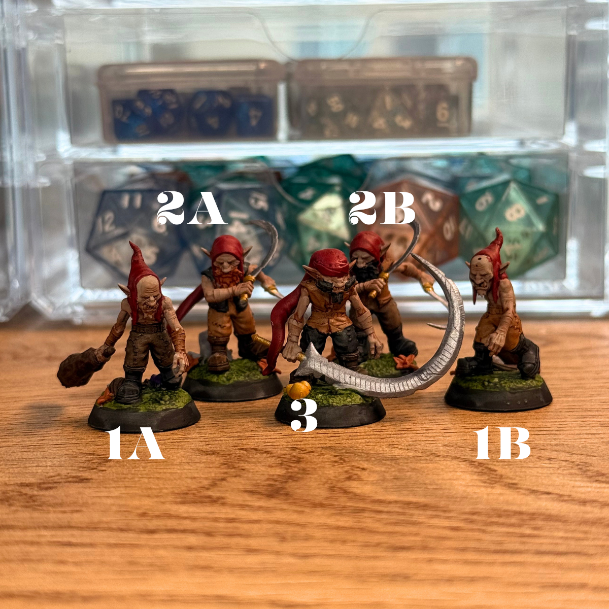 Redcaps · Set of 5 · Monster Painted Mini · 32mm
