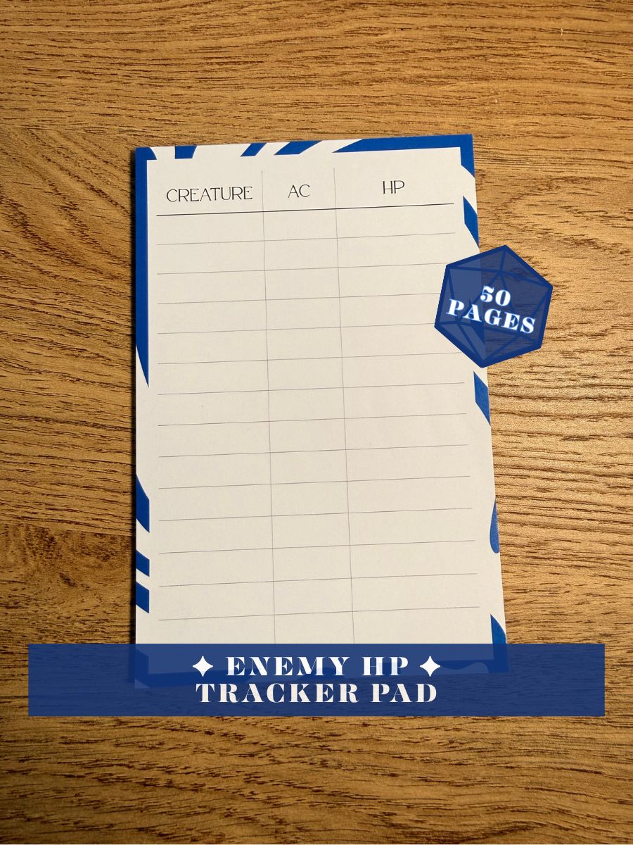 DND Combat Tracker Pad Set