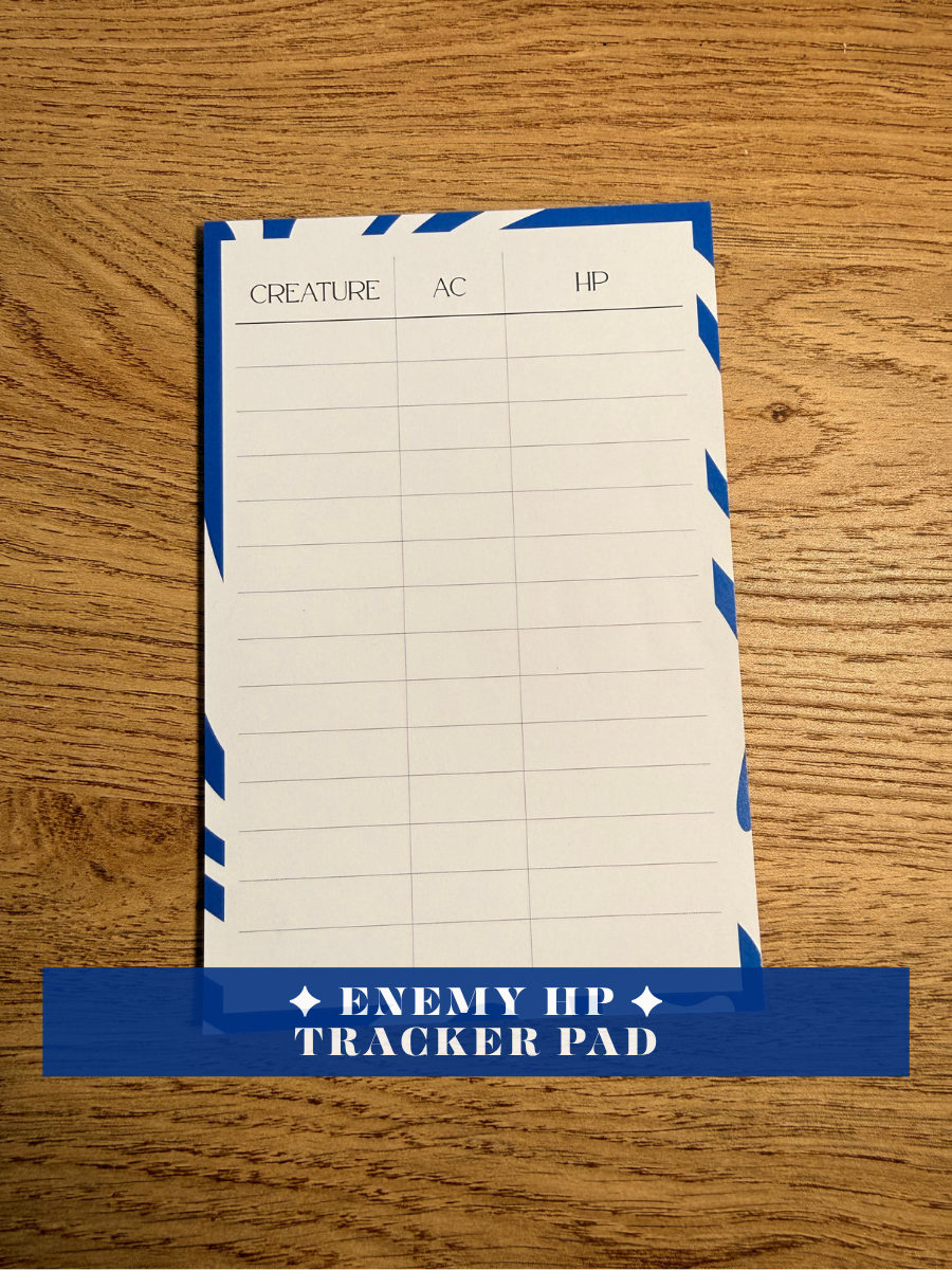 DND Combat Tracker Pads (Singles)