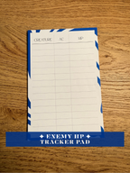DND Combat Tracker Pads (Singles)