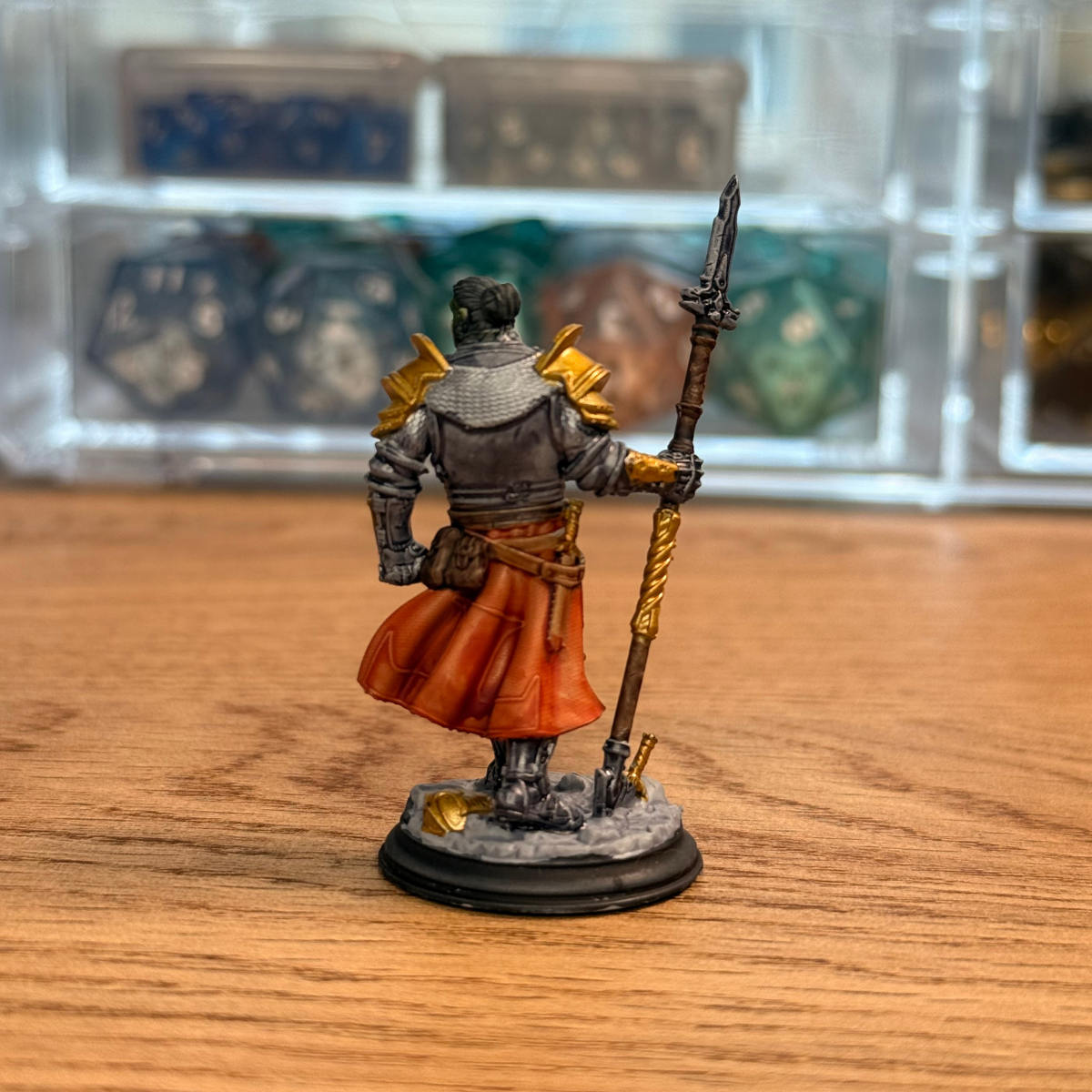 Male Half-Orc Fighter · Painted Mini · 32mm