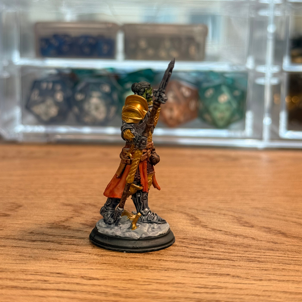 Male Half-Orc Fighter · Painted Mini · 32mm