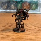Female Black Dragonborn Rogue · Painted Mini · 28mm