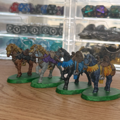 Horse Set · War or Dress Horse Painted Mini Set · 32mm