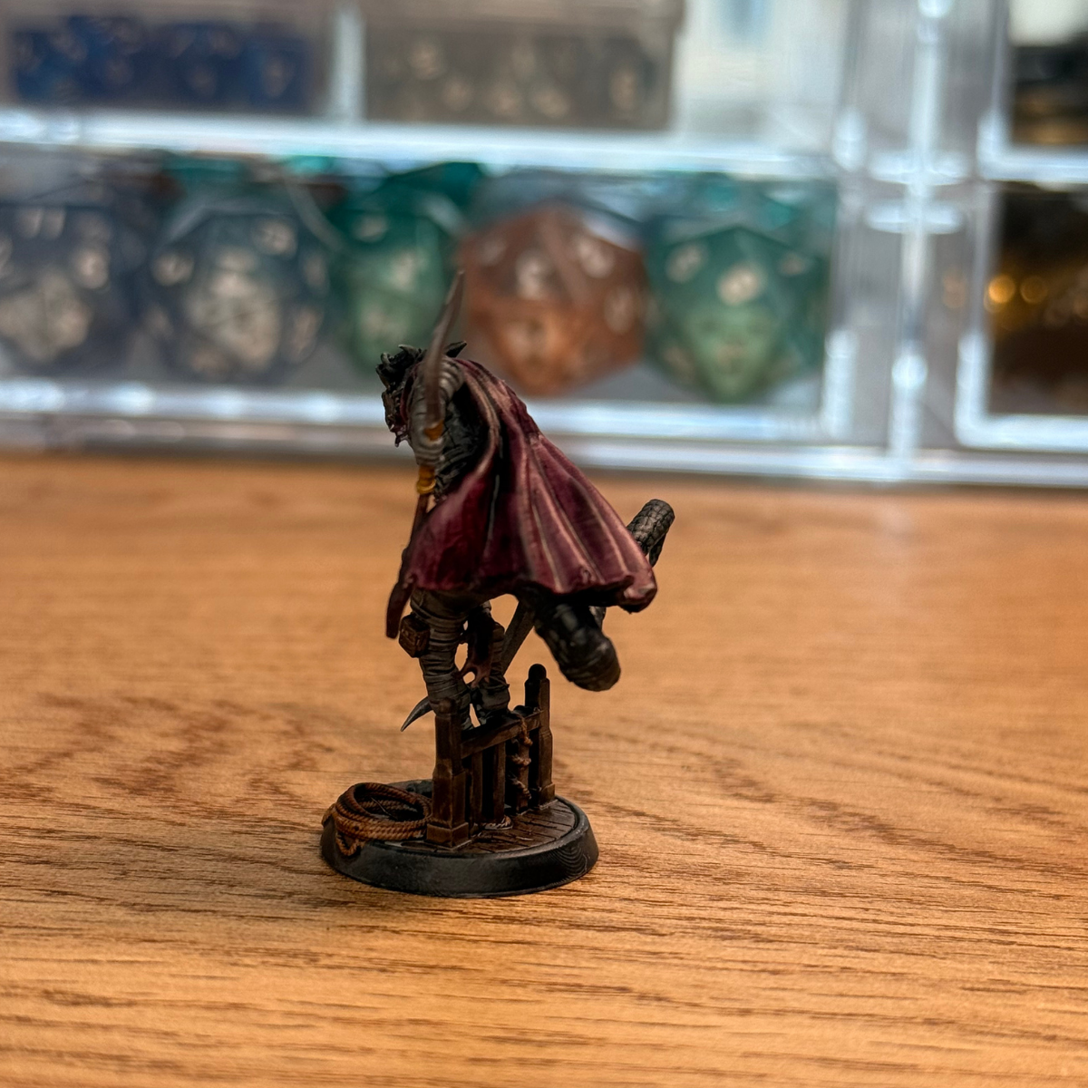 Female Black Dragonborn Rogue · Painted Mini · 28mm