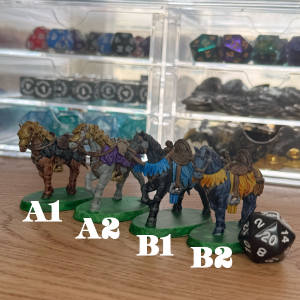 Horse Set · War or Dress Horse Painted Mini Set · 32mm