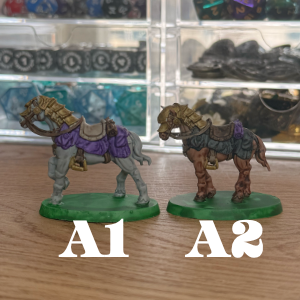 Horse Set · War or Dress Horse Painted Mini Set · 32mm