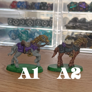 Horse Set · War or Dress Horse Painted Mini Set · 32mm