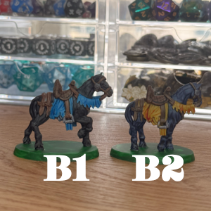 Horse Set · War or Dress Horse Painted Mini Set · 32mm
