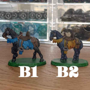 Horse Set · War or Dress Horse Painted Mini Set · 32mm
