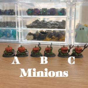 Pumpkin Army Mini Set · Pumpkin Lord, Lieutenants, and Minis · 28mm