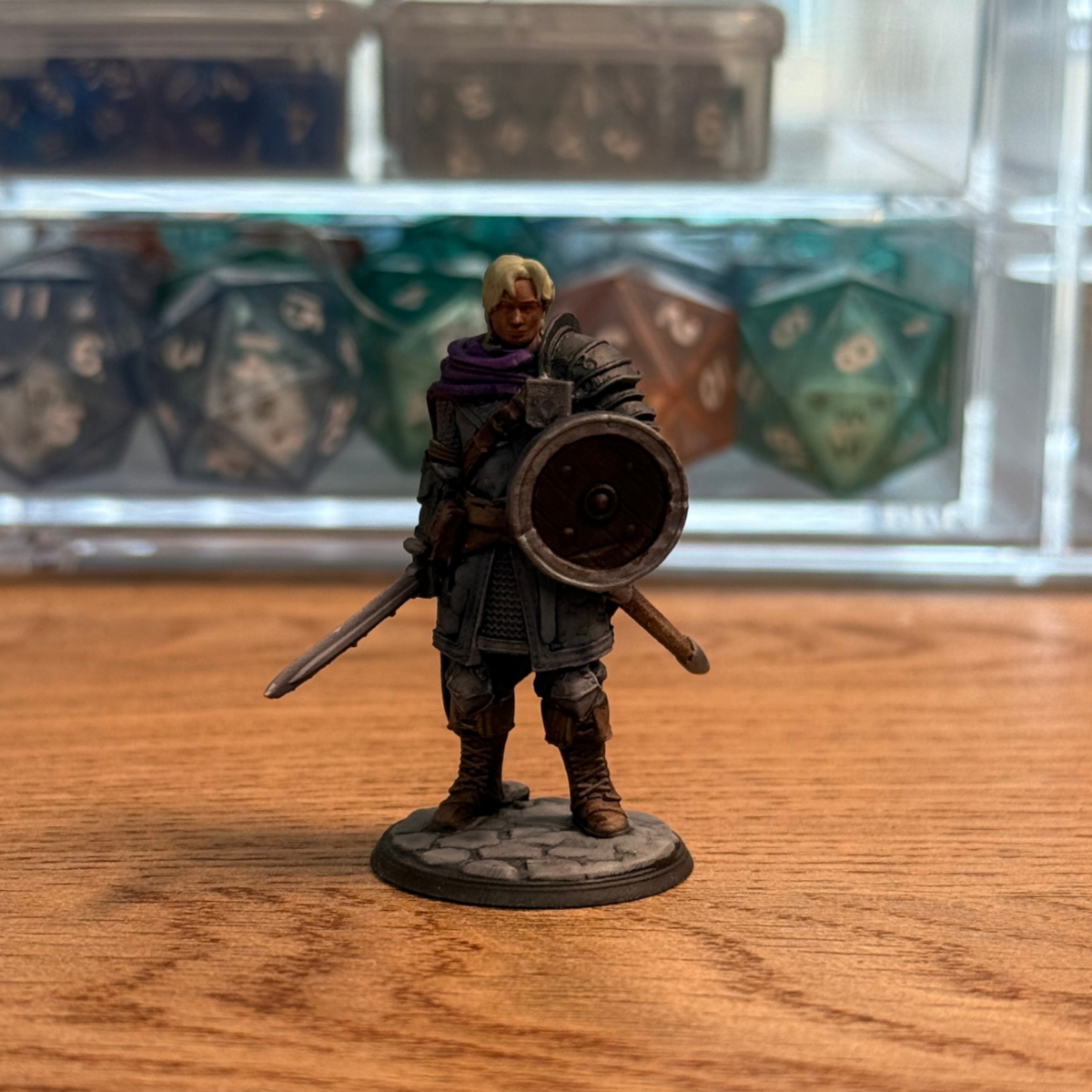 Male Human Fighter · PC Painted Mini · 32mm