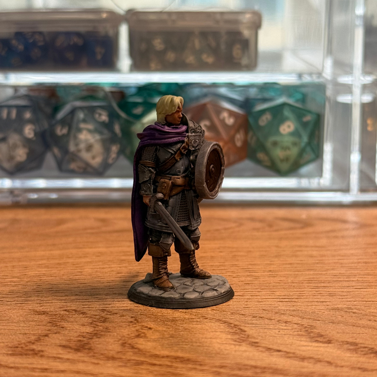 Male Human Fighter · PC Painted Mini · 32mm