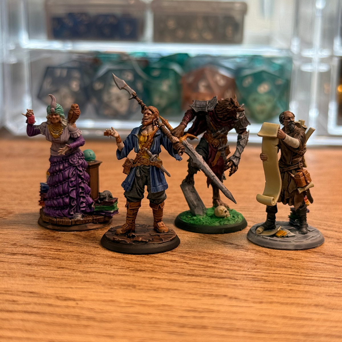 4 Pack Hand-Painted Villain & NPC Set · ~25mm