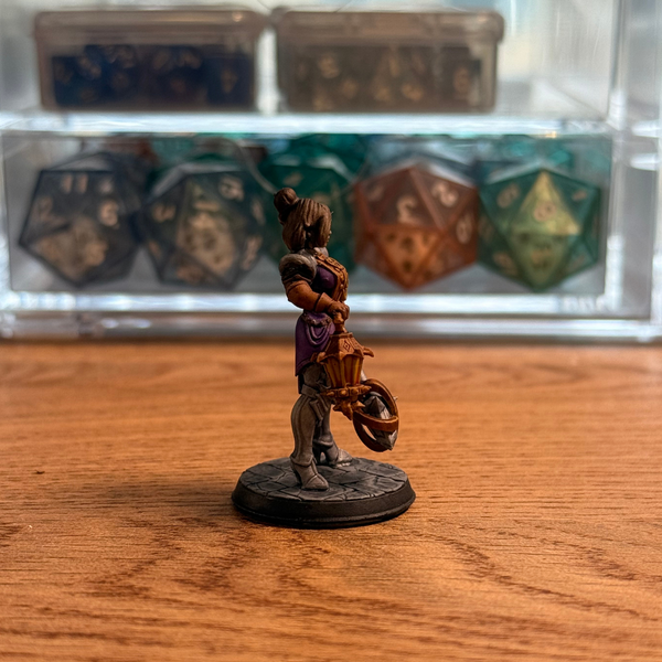 Female Human or Halfling Paladin · PC Painted Mini · 32mm