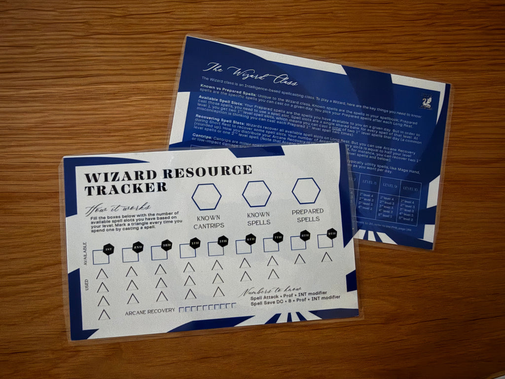 DND Resource Tracker Card
