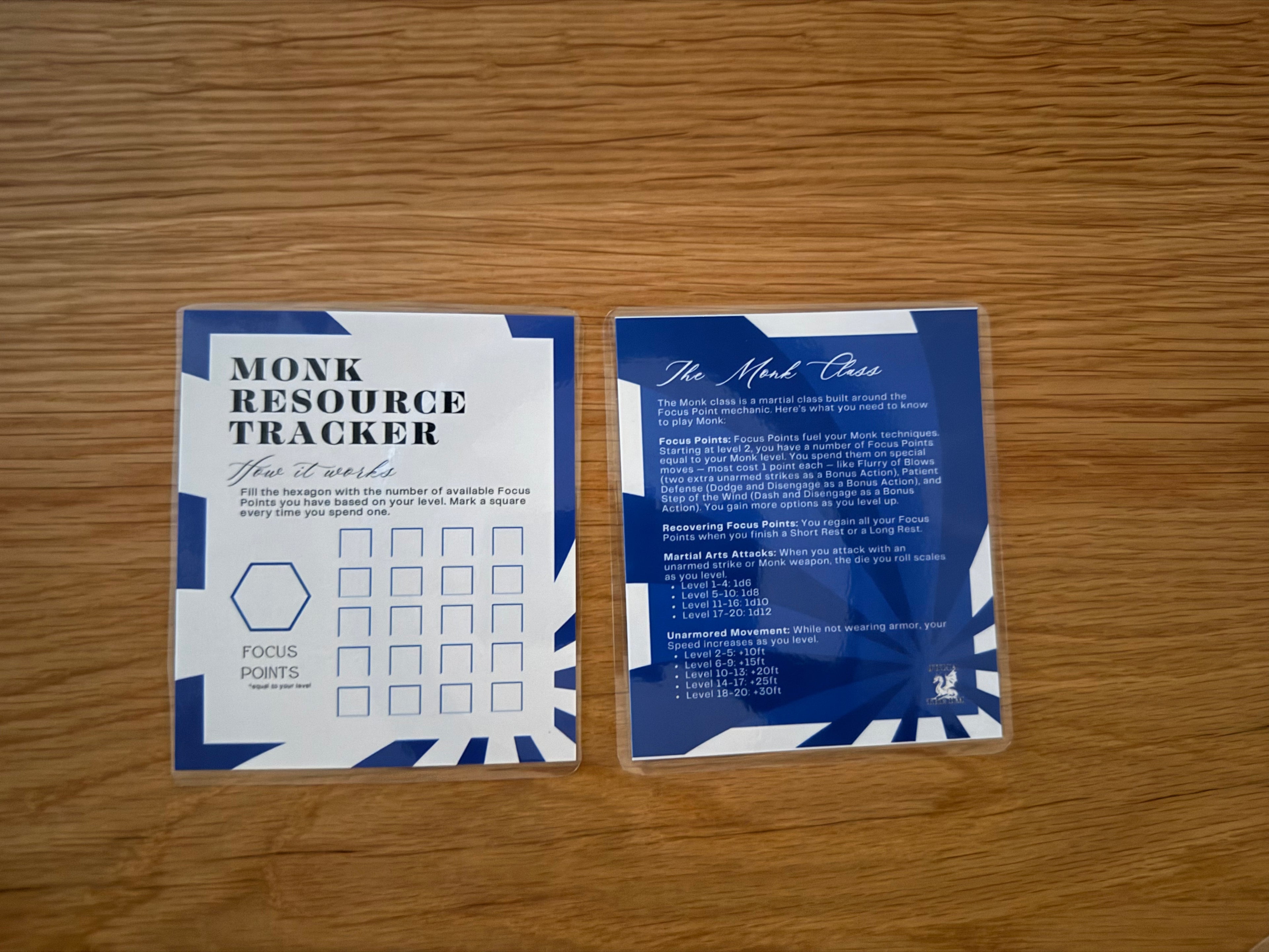 DND Resource Tracker Card