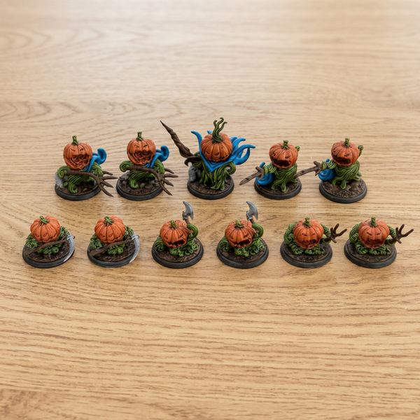 Pumpkin Army Mini Set · Pumpkin Lord, Lieutenants, and Minis · 28mm