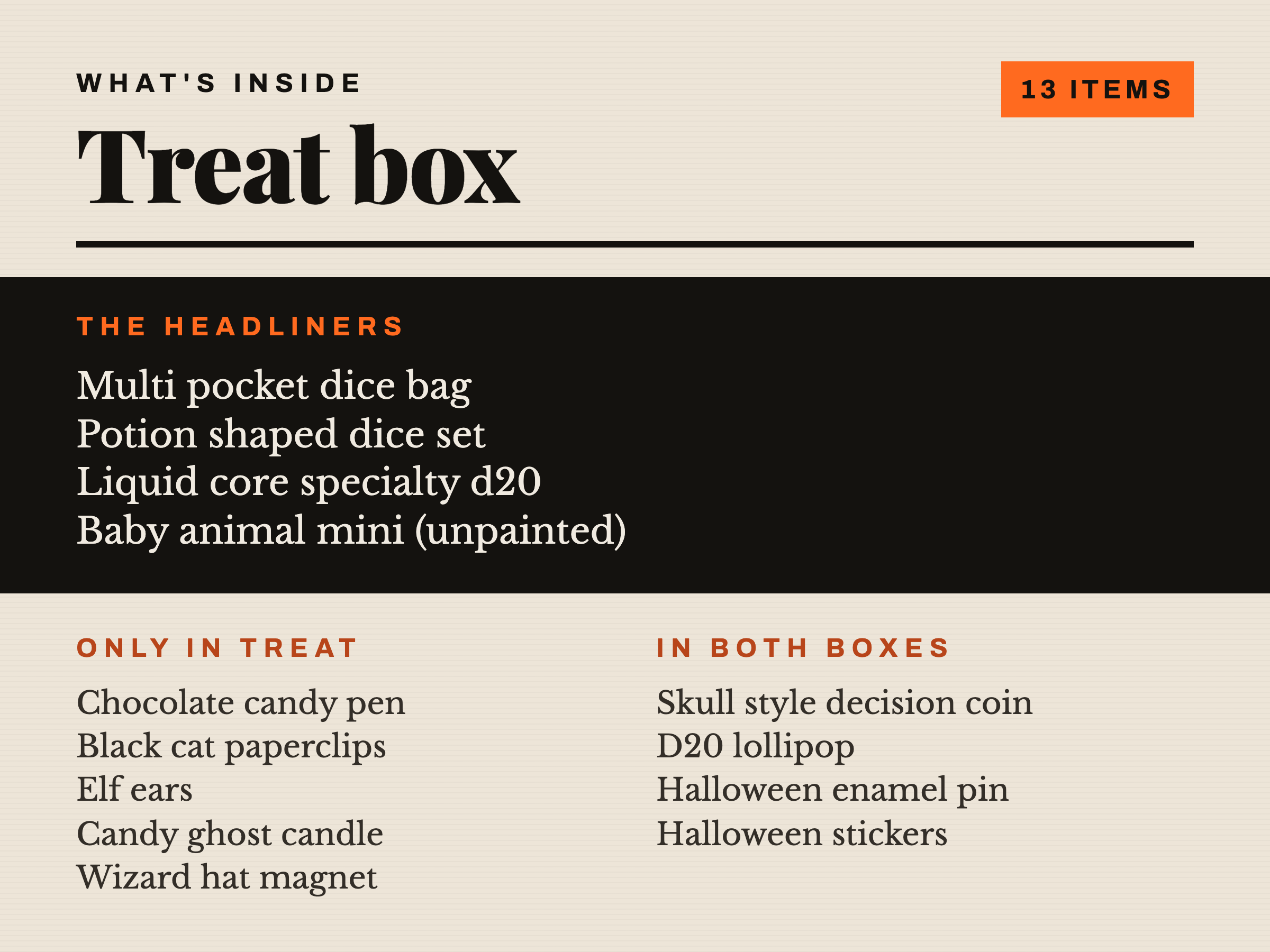SPOOKY SZN · Seasonal Boxes