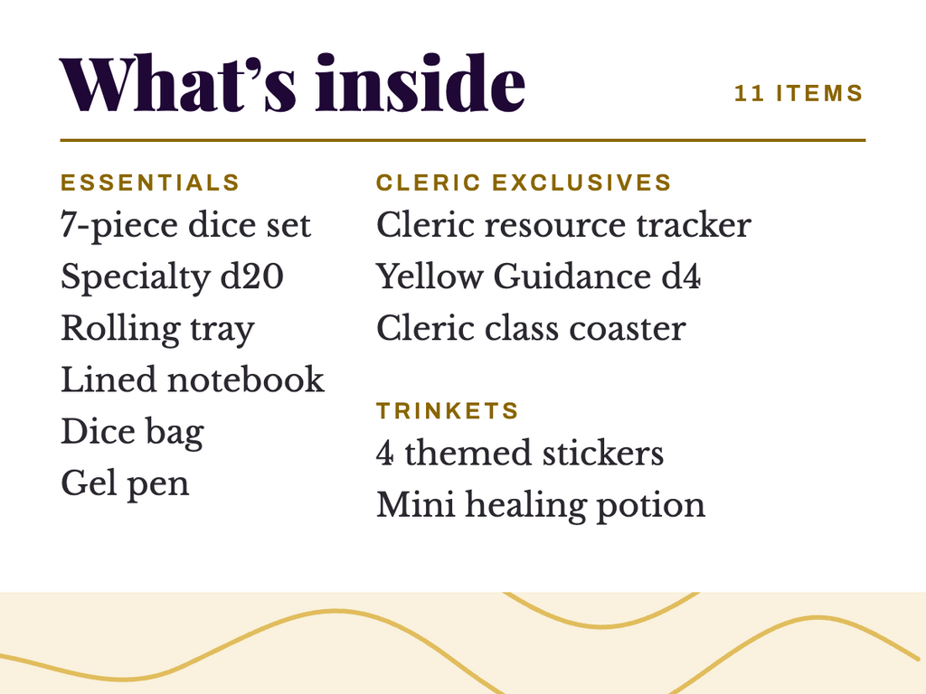 Cleric Class Kit